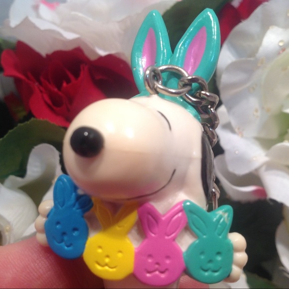 Keychain VTG Snoopy Bunny Peanuts - Picture 5 of 8